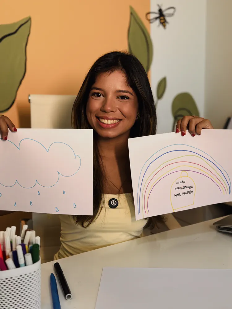 Retrato natural de Jessica Costa, psicóloga de crianças e adolescentes, ensaio de abril de 2026